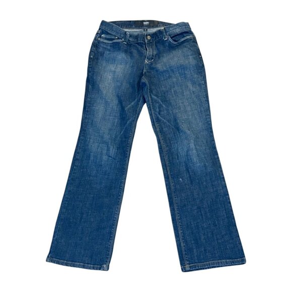 Mossimo Dark Blue Straight-Leg Jeans Size 6 - Picture 2 of 12